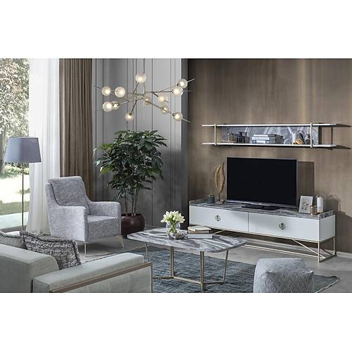 Loft Gold Orta Sehpa - Görsel 4