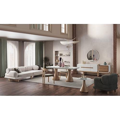 Moon Meşe Orta Sehpa - Görsel 3