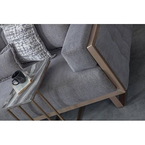 Loft Gold Orta Sehpa - Görsel 8